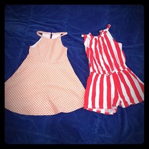 Zara dress and rompers